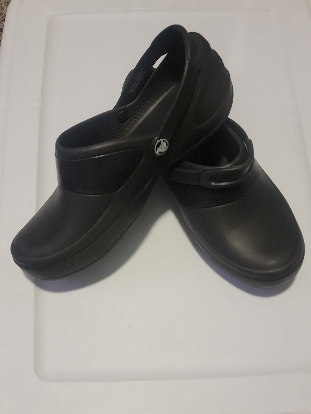 Crocs Work Clog in Black, Womens 9, EUC, Slip Resistant, Server, Healthcare